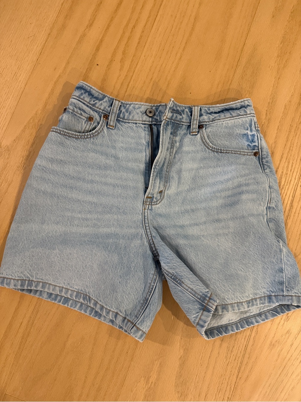 Abercrombie & Fitch Light Blue Denim Jean Shorts